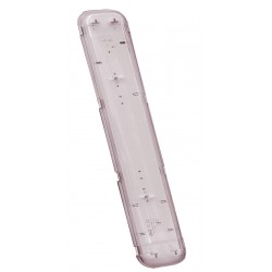 Pantalla estanca para 2 tubos LED de 60 cm