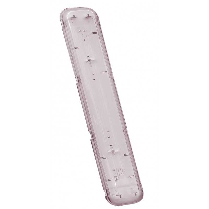 Pantalla estanca para 2 tubos LED de 60 cm
