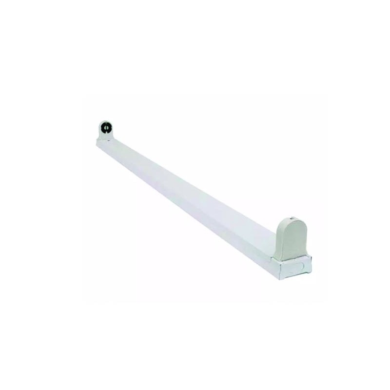 Porta Tubo para T8 Aluminio Blanco 60 cm