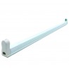 Porta Tubo para T8 Aluminio Blanco 60 cm