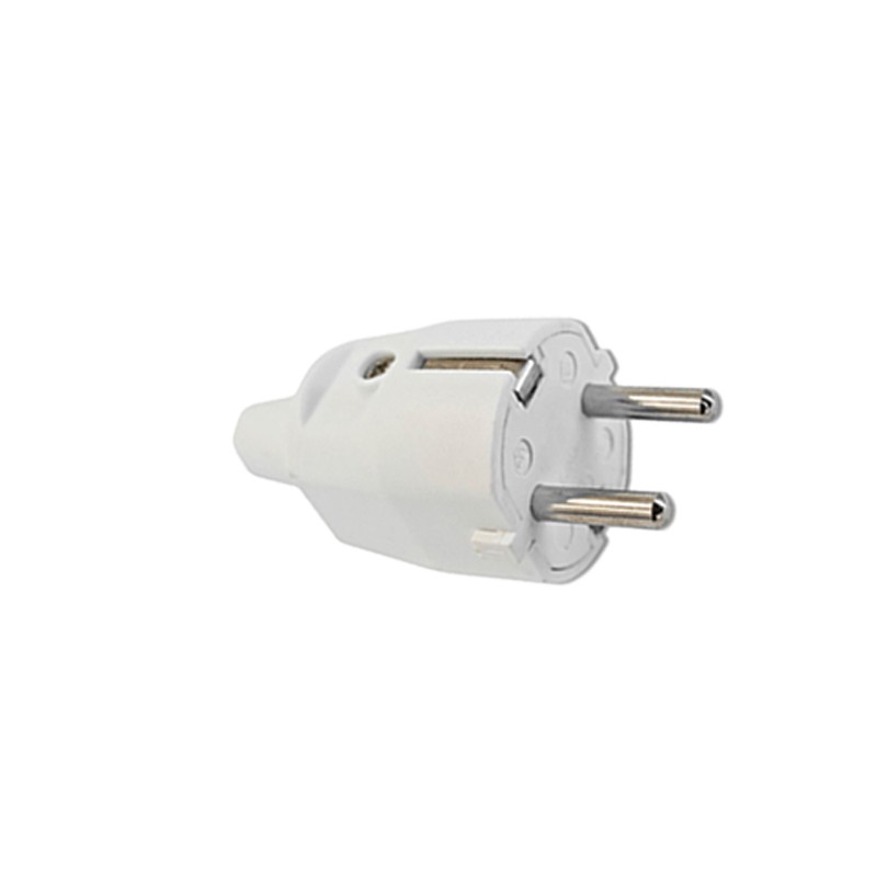 Enchufe Macho Color Blanco