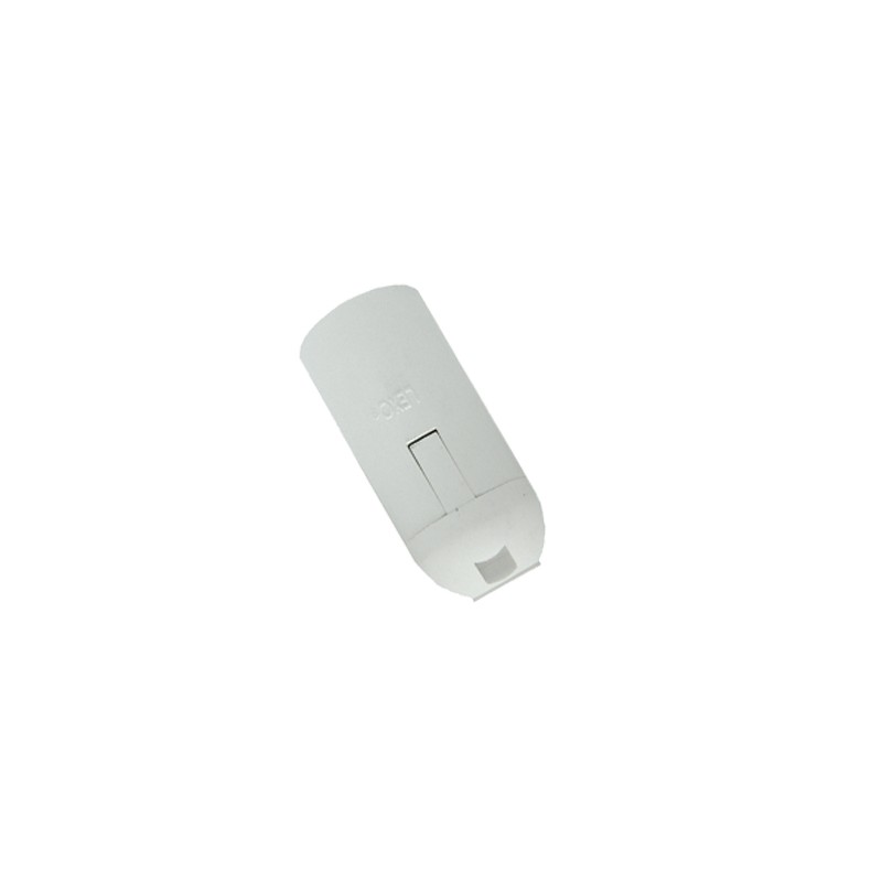 Portalámpara E-14 Termo plástico Liso Color Blanco