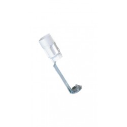 Portalámpara E-14 Vela con paletilla para funda avellana