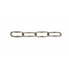 Cadena Labrada 4 mm Decoración Cuero Satinado
