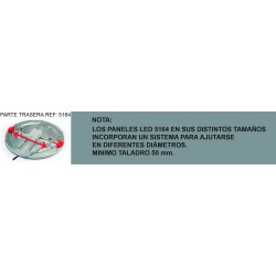 Downlight circular 20W, empotrar - ajustable