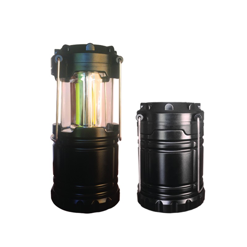 Linterna Camping LED COB 6500K – Luz Regulable y Función de Apertura-Cierre, 3 Pilas AA