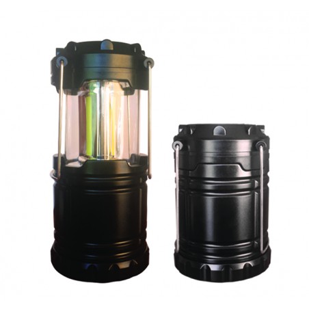 Linterna Camping LED COB 6500K – Luz Regulable y Función de Apertura-Cierre, 3 Pilas AA