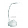 Lámpara de Escritorio LED Blanca 6500K – Regulable, Flexible, 3xAA