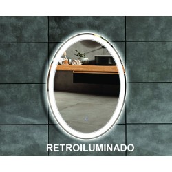 ESPEJO OVALADO 60 x 80 RETROILUMINADO