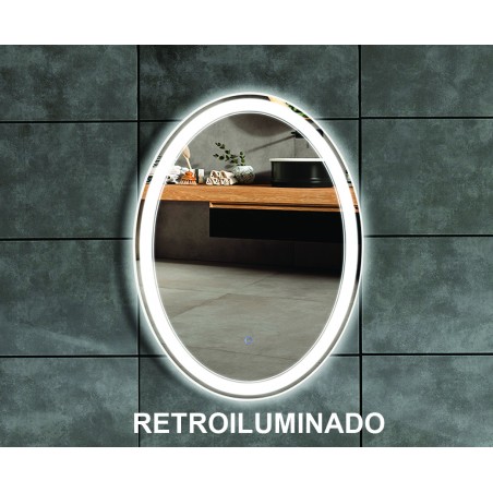 ESPEJO OVALADO 60 x 80 RETROILUMINADO