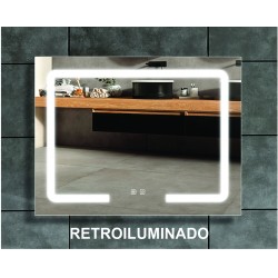 ESPEJO RECTANGULAR HORIZ. 80 x 60 RETROILUMINADO