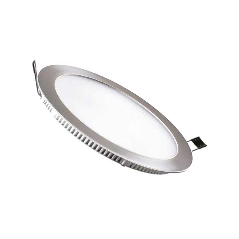 Panel Led Circular 12W Niquel