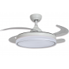 ventilador con aspas retractiles 72W color blanco