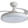 ventilador con aspas retractiles 72W color blanco