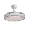 ventilador con aspas retractiles 72W color blanco