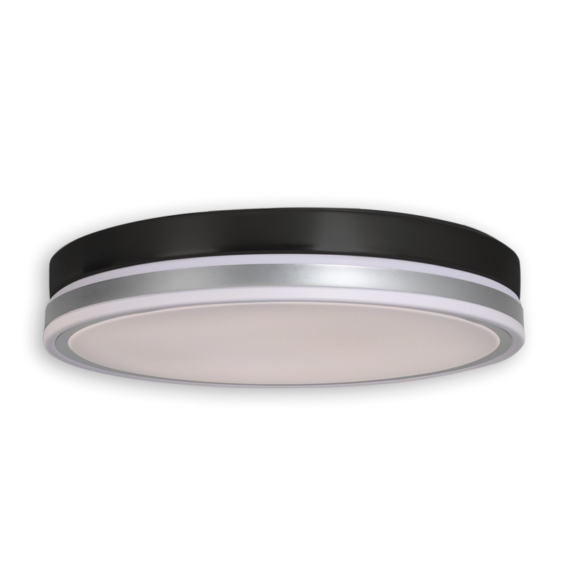 Plafón de techo 36W Color Negro Modelo Zeus