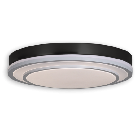 Plafón de techo 36W Color Negro Modelo Afrodita