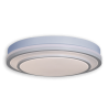 Plafón LED 36W, luz ajustable, memoria de color y fácil instalación.