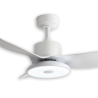 Ventilador de Techo FASE con Luz LED y Motor DC – 6 Velocidades, Aspas ABS, Control Remoto y Temporizador